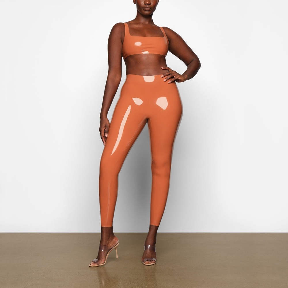 SKIMS Shiny Orange Pants